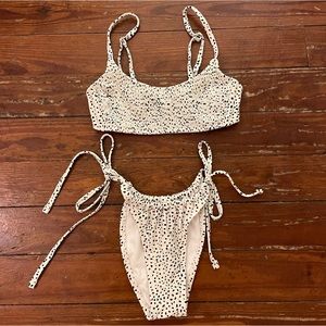 Spotted String Bikini Set